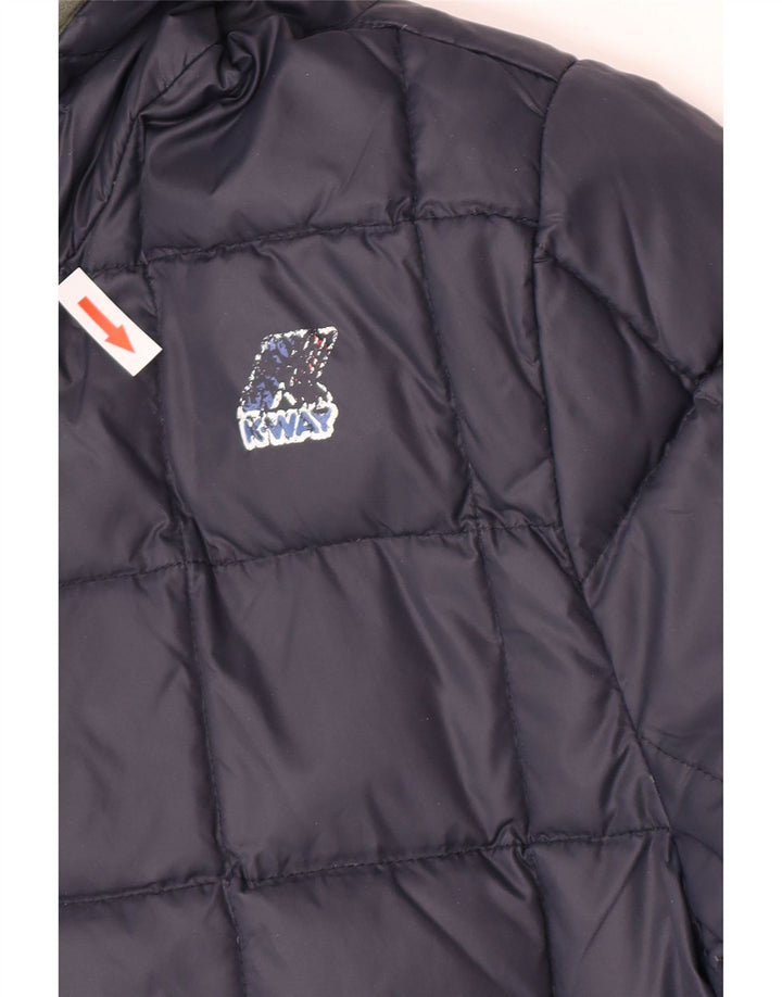 K-Way Chaqueta acolchada reversible con capucha para hombre UK 38 Poliamida verde medio