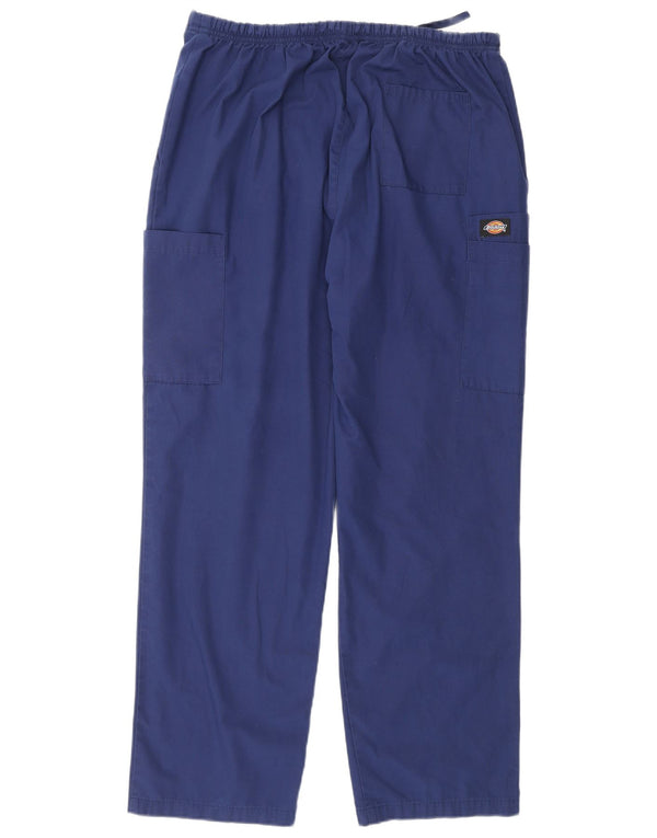 Dickies Pantalones Cargo Regulares para Hombre Grande W34 L30 Poliéster Azul Marino