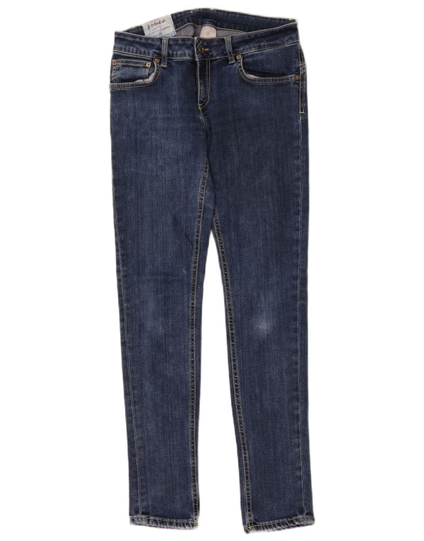 Vaqueros Pitillo Mujer Dondup W28 L29 Algodón Azul Marino