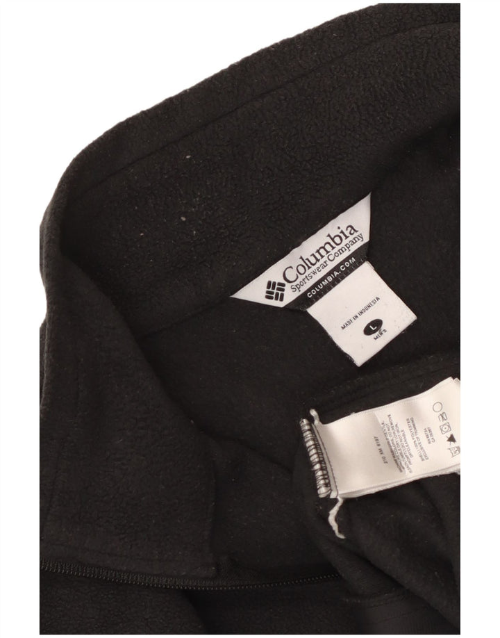 Columbia Chaqueta polar Mizzou para hombre Reino Unido 40 Grande Poliéster negro