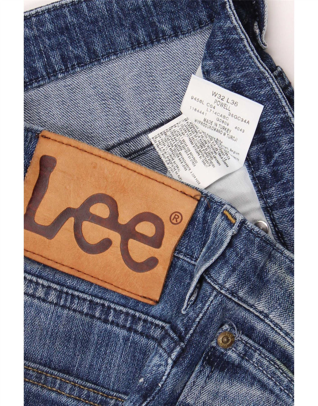 Lee Jeans Powell Slim para Hombre W32 L36 Algodón Azul