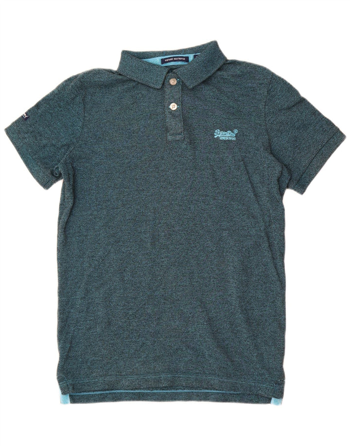 Polo Superdry De Poliéster Moteado Verde Medio Para Hombre