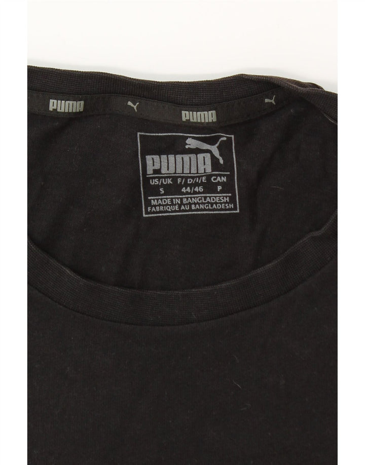 Puma - Camiseta gráfica para hombre, talla pequeña, color negro