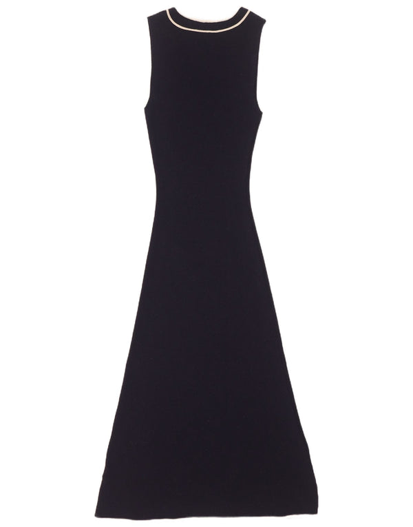 Marks & Spencer Vestido tipo jersey sin mangas para mujer UK 10 Small Azul marino