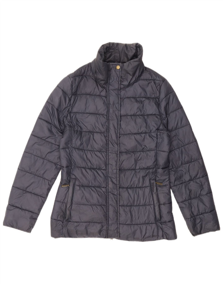 BARBOUR Chaqueta acolchada para mujer UK 10 Small Azul marino Poliamida