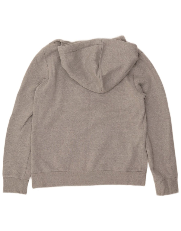 SUPERDRY Jersey con capucha gráfica para mujer UK 44 Algodón gris medio