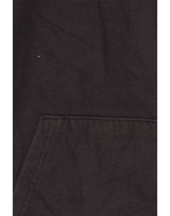 Under Armour Sudadera con capucha y cremallera para hombre, talla mediana, algodón negro