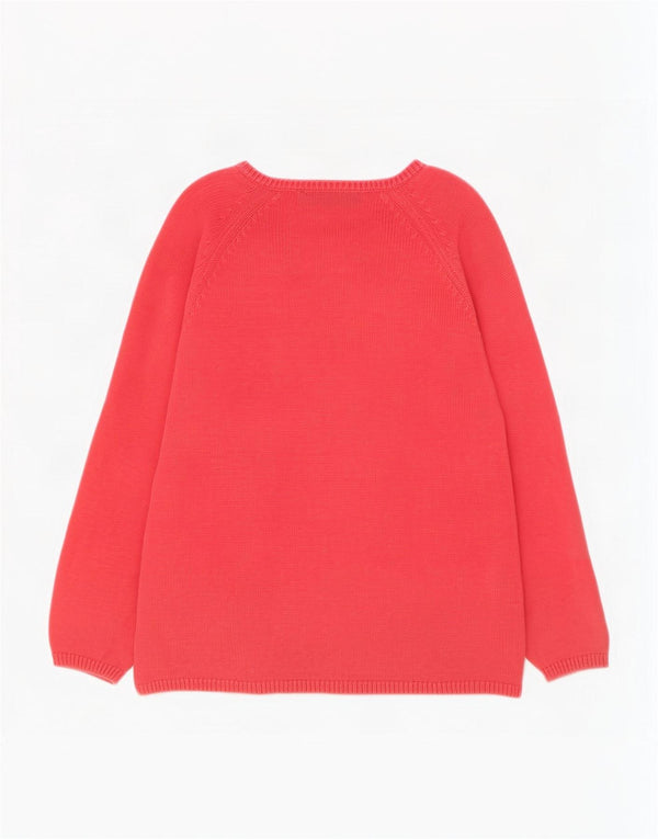 Marks & Spencer Jersey con Cuello Barco para Mujer UK 46 Grande Algodón Rosa
