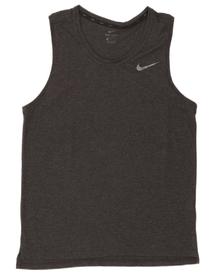 Nike - Camiseta sin mangas Dri Fit para hombre, talla grande, gris