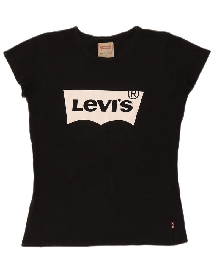 Levi's Camiseta gráfica para niño Top 15-16 años Negro
