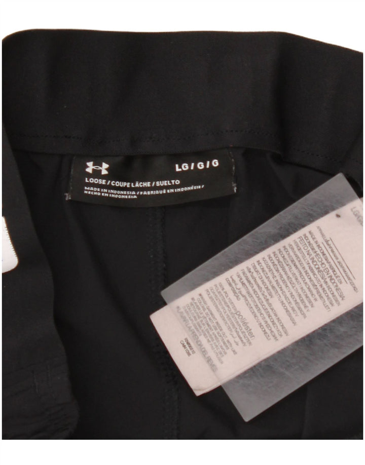 UNDER ARMOUR Pantalones cortos deportivos gráficos para hombre Poliéster negro grande