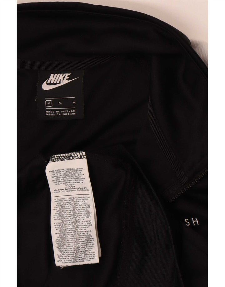 Nike - Chaqueta de chándal con gráfico Swoosh para hombre, color negro mediano