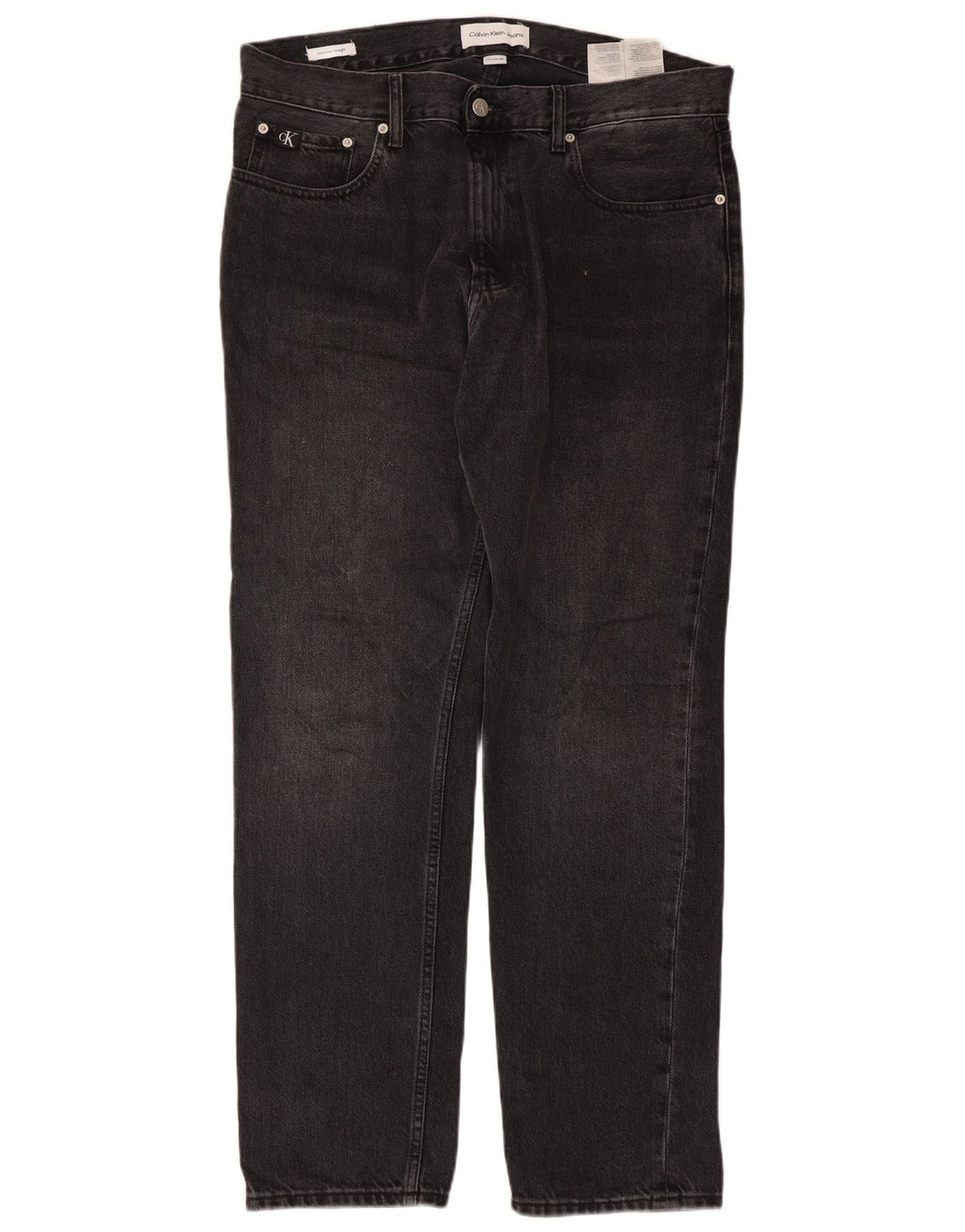 Calvin Klein Jeans rectos para hombre W32 L30 Algodón negro