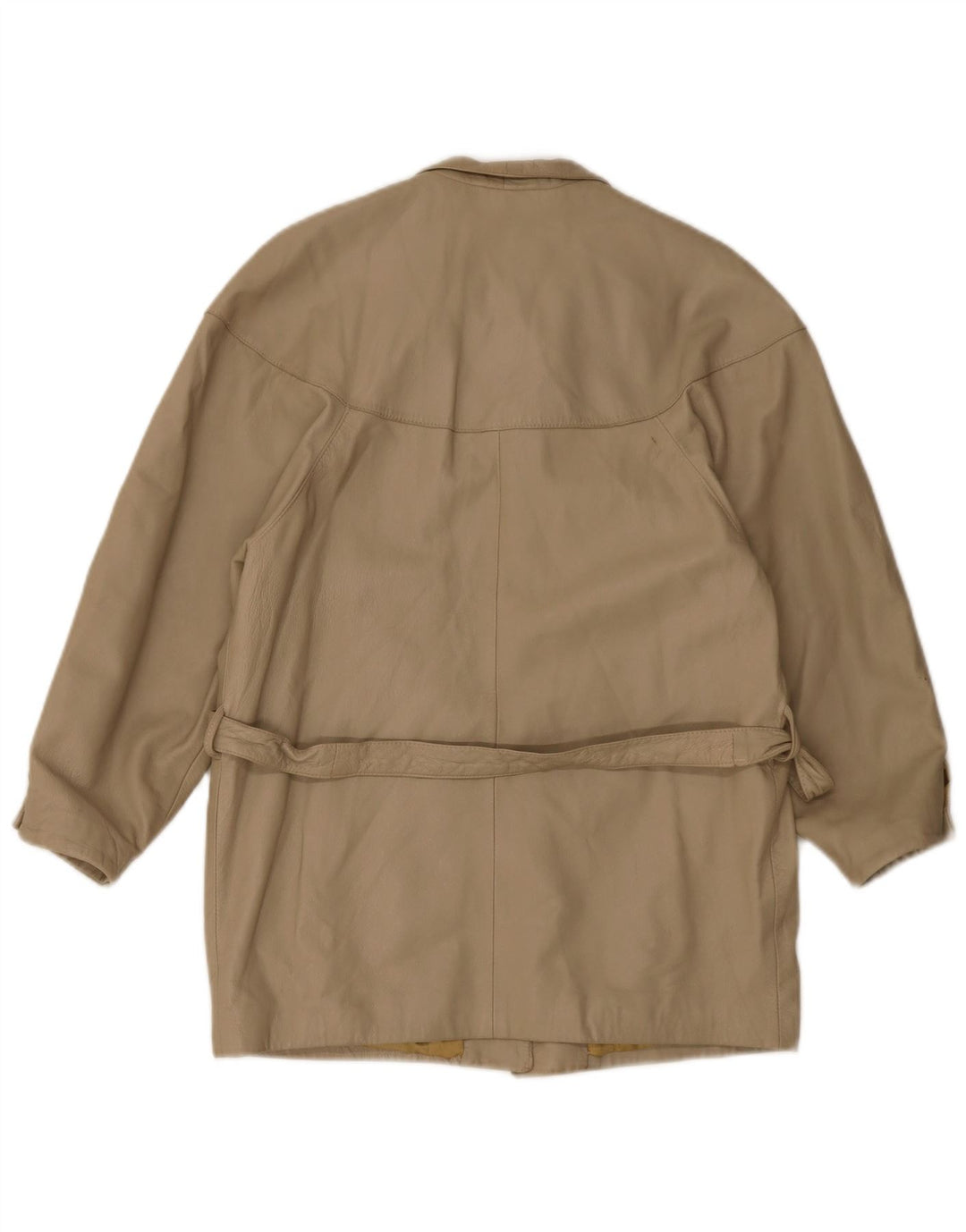 Chaqueta de cuero vintage para mujer EU 40 Beige medio
