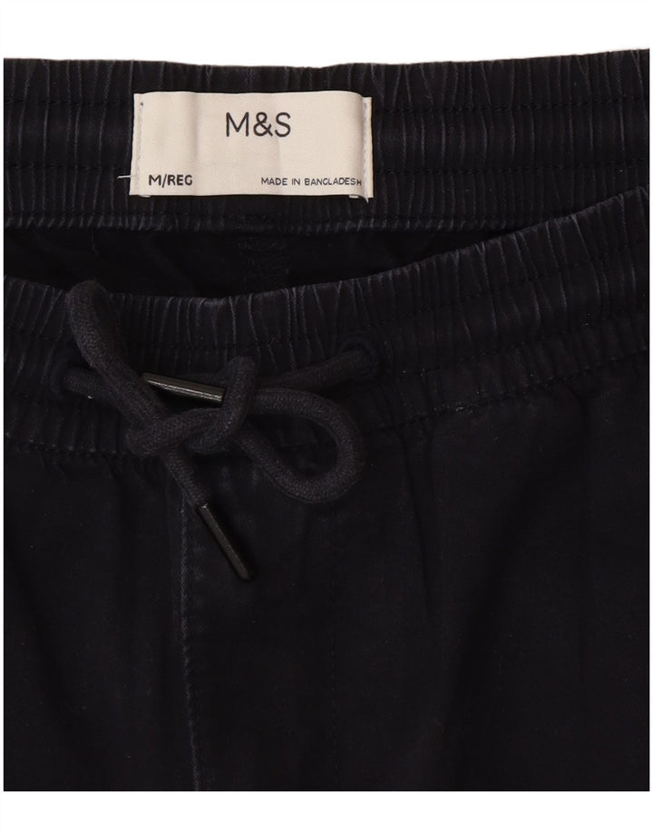 Marks & Spencer Pantalón chino recto para hombre Medium W32 L29 Azul marino