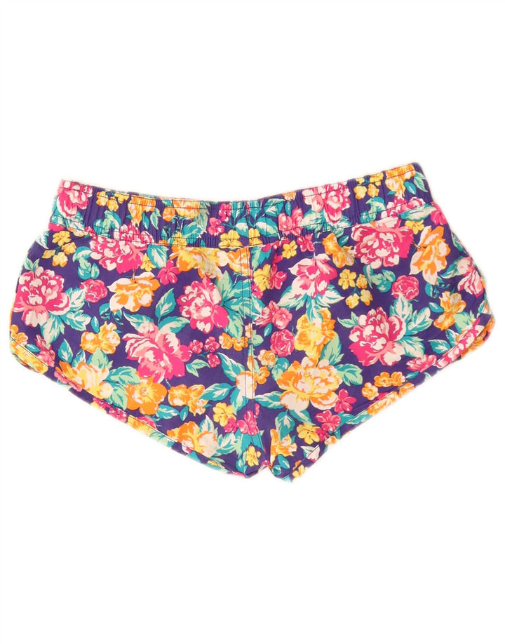 BENETTON Hot Pants W26 Small Multicolor Floral para Mujer