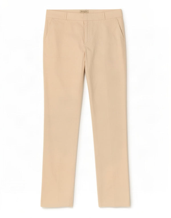 Pantalón Traje Recto Mujer Massimo Dutti EU 40 Medium W30 L33 Beige