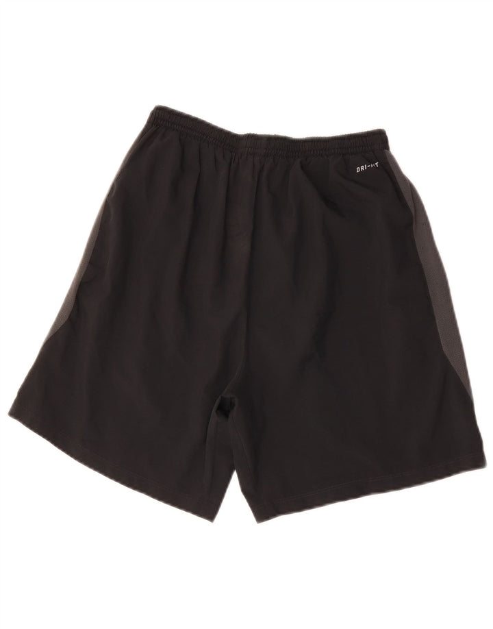 Nike - Pantalones cortos deportivos Dri Fit para hombre, poliéster color block, color negro, pequeño
