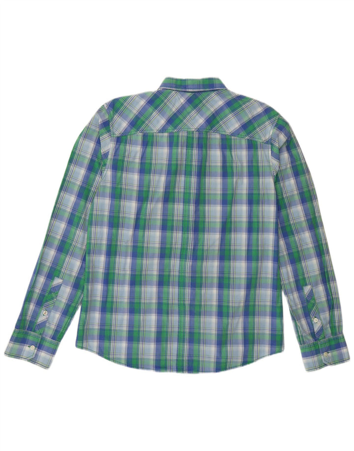 Camisa Tommy Hilfiger Hombre XL Algodón a cuadros verde