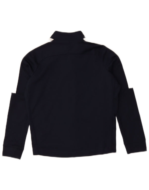 Nike Boys Dri Fit Chándal Top Chaqueta 8-9 años Pequeño Azul Marino