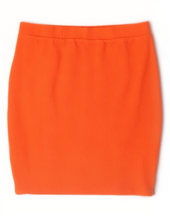 Calvin Klein Minifalda para Mujer Grande W32 Poliéster Naranja