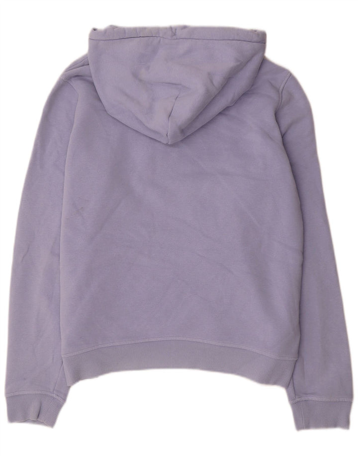 JACK WILLS Jersey con capucha gráfico para mujer Reino Unido 12 Algodón morado mediano