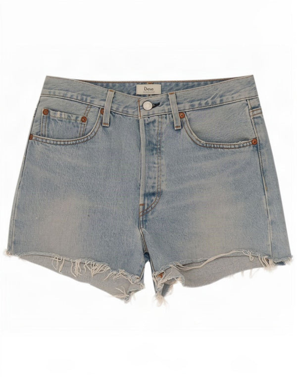 Levi's Mujer 501 Shorts De Mezclilla Desgastados De Cintura Alta W26 Algodón Azul Pequeño