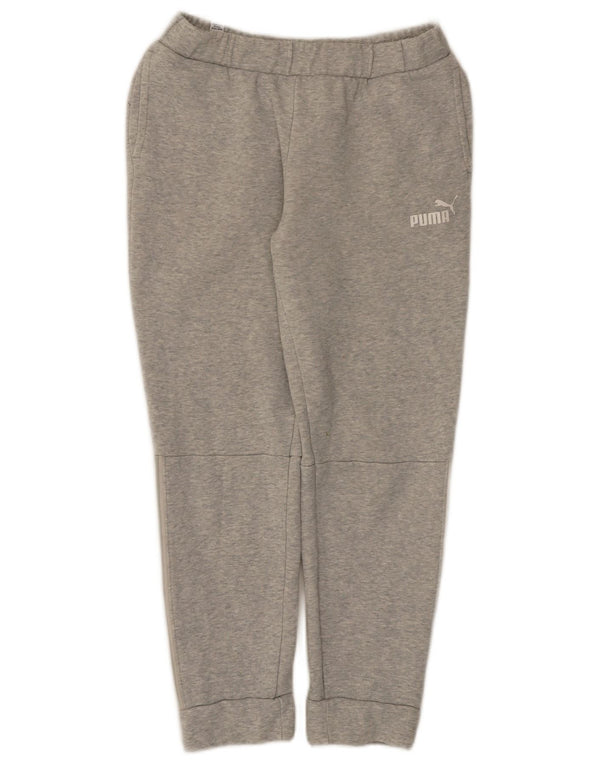 Puma Mujer Gráfico Chándal Pantalones Joggers UK 6 XS Gris Moteado