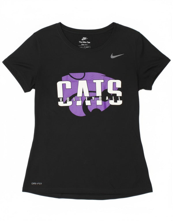 Nike - Camiseta de voleibol para mujer con diseño de gatos, talla M, color negro