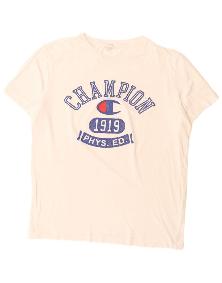 Champion Camiseta Gráfica para Hombre Top Medium White