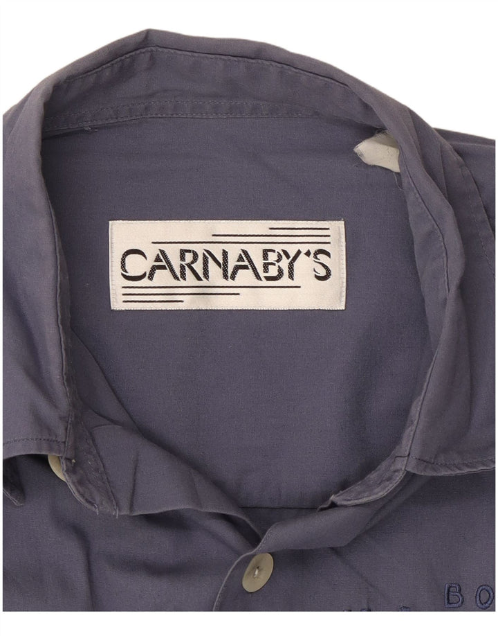CARNABY'S Camisa gráfica para hombre grande azul marino