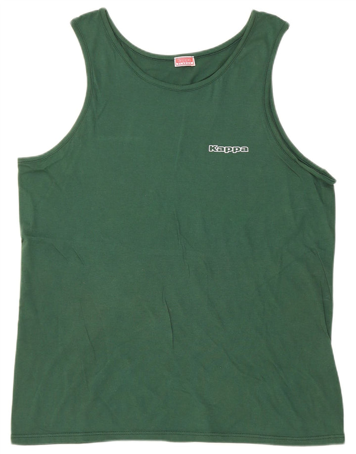 Kappa Hombre Chaleco Top XL Verde