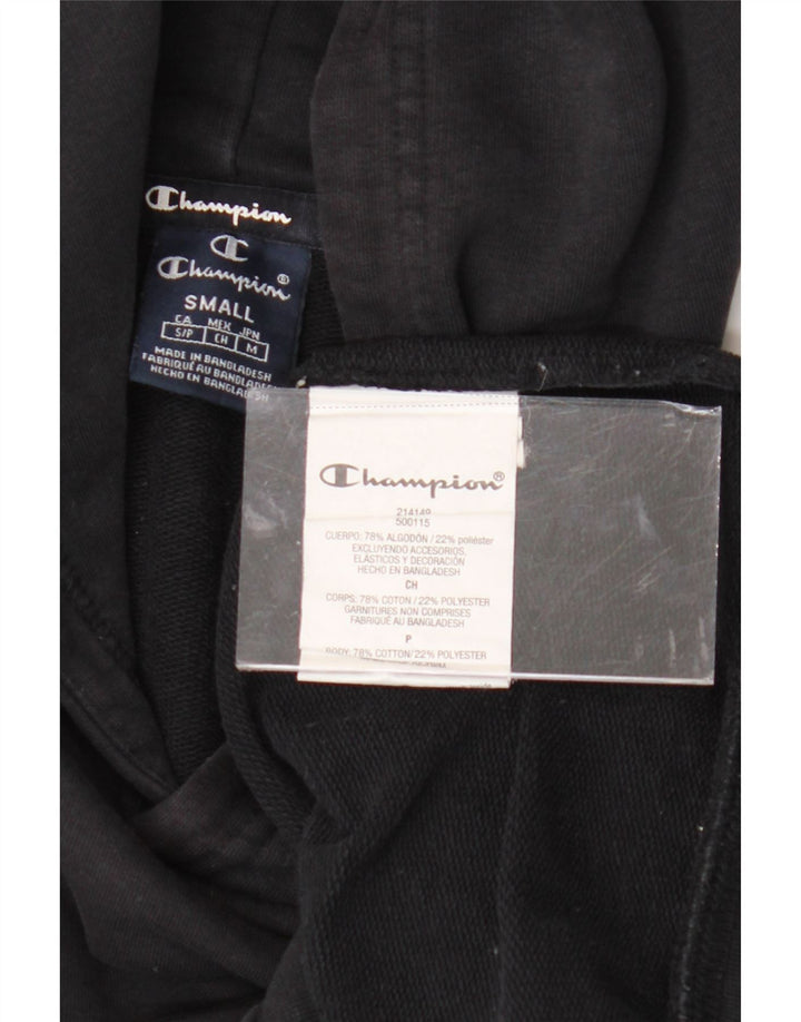 CHAMPION Jersey con capucha para hombre pequeño algodón negro