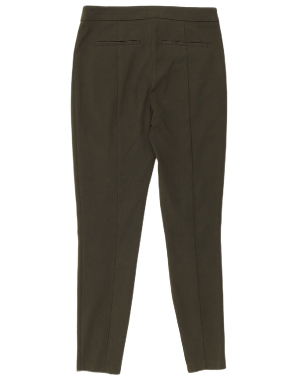 Reiss Pantalones informales ajustados para mujer UK 10 Small W28 L27 Algodón caqui