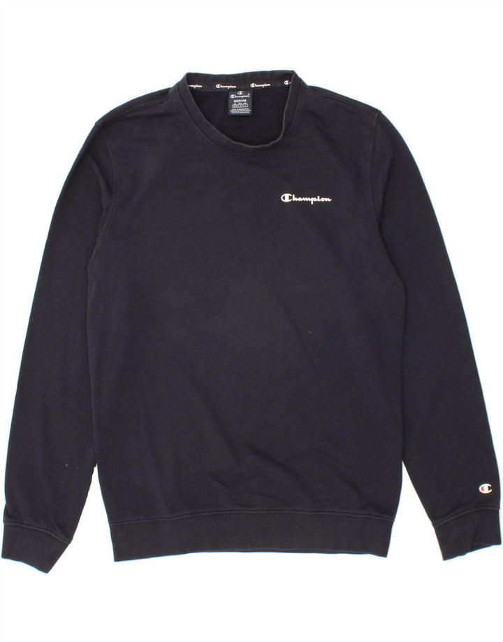 CHAMPION Hombre Sudadera Jumper Medium Azul Marino Algodón