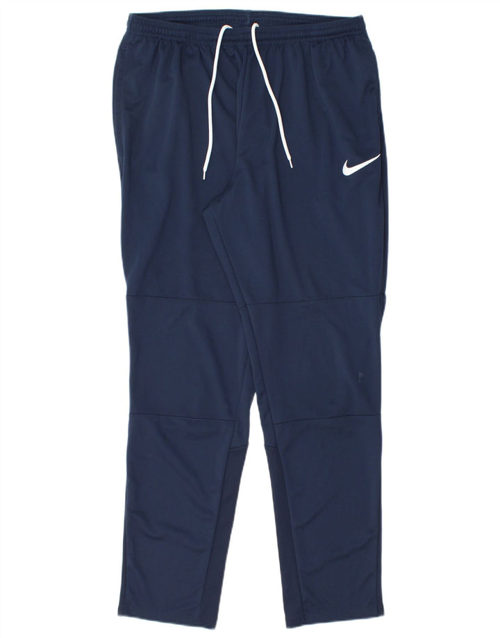 Nike - Pantalones de chándal Dri Fit para hombre, talla grande, poliéster, color azul marino