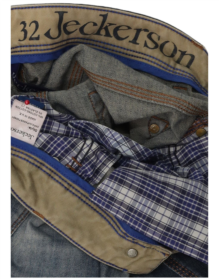 JECKERSON Vaqueros ajustados para hombre W32 L34 Algodón azul