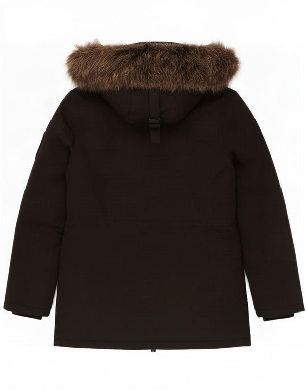 Superdry Parka Acolchada Extragrande con Capucha para Mujer UK 8 Small Black