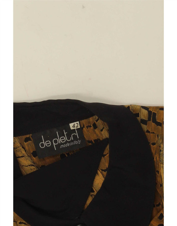 Blusa camisera para mujer De Pletrl IT 42 Marrón medio Colorblock