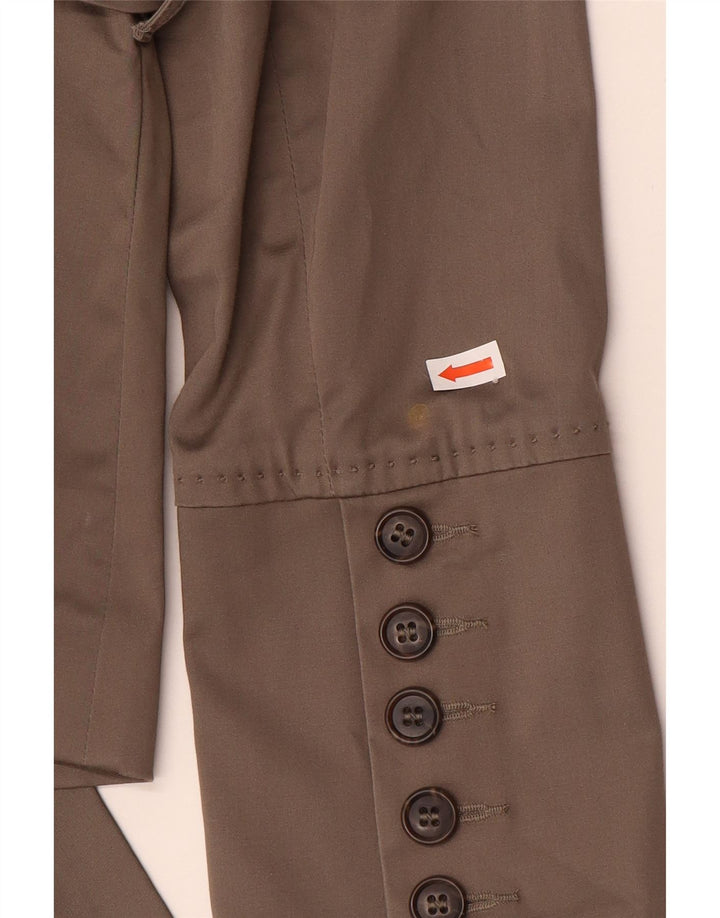Armani Jeans Chaqueta Blazer de 3 Botones para Mujer EU 44 XL Algodón Marrón