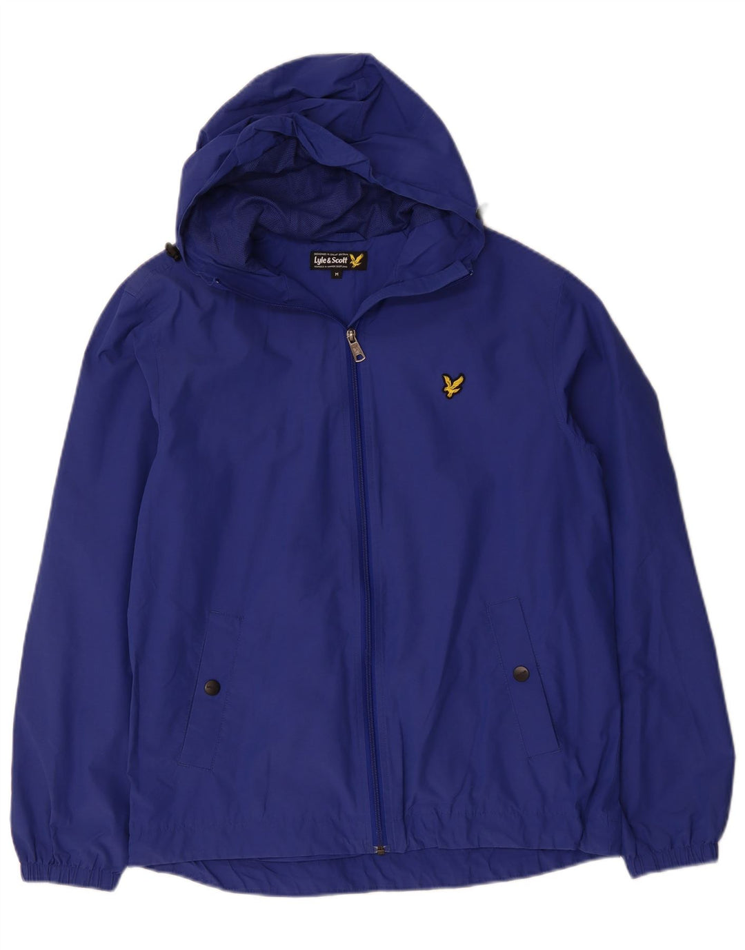 LYLE & SCOTT Chaqueta impermeable con capucha para hombre UK 38 Medium Azul marino Nylon