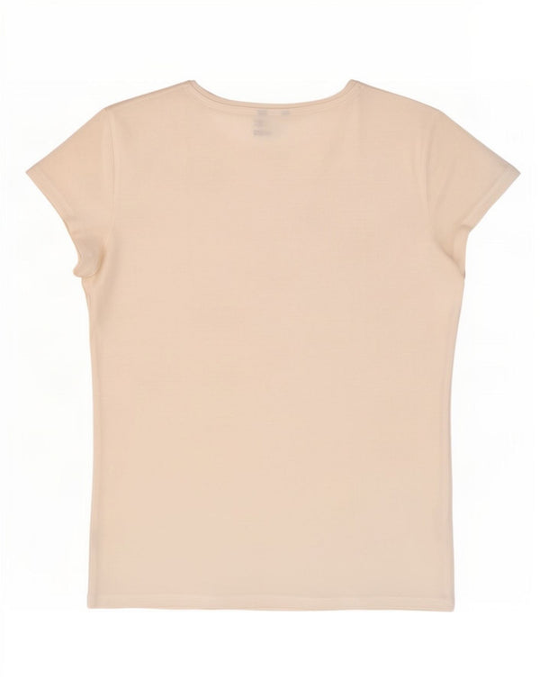 Massimo Dutti Camiseta Mujer Top UK 40 XL Blanco