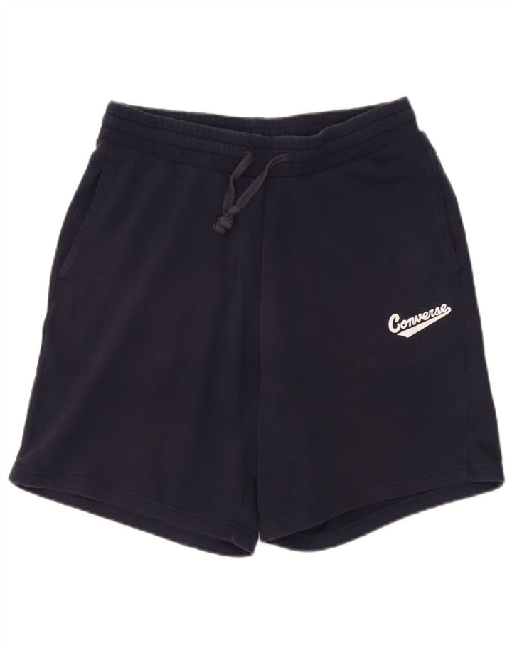 Pantalones cortos deportivos Converse para hombre pequeños de algodón azul marino