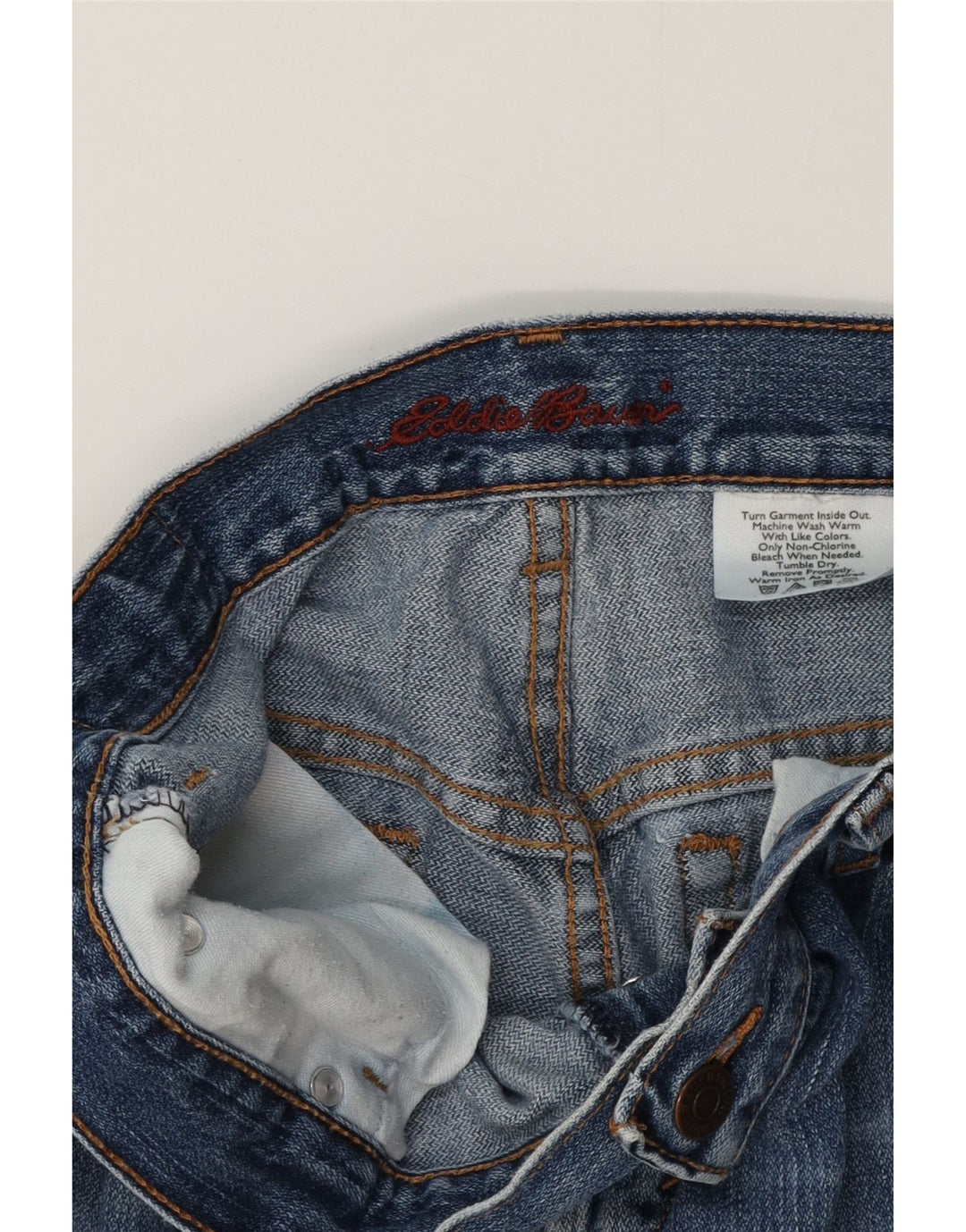 EDDIE BAUER Vaqueros rectos para mujer W28 L29 Azul