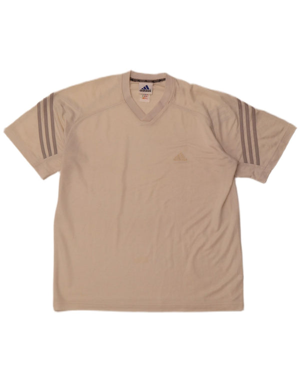 ADIDAS Camiseta Hombre Top UK 42/44 Grande Beige Poliéster