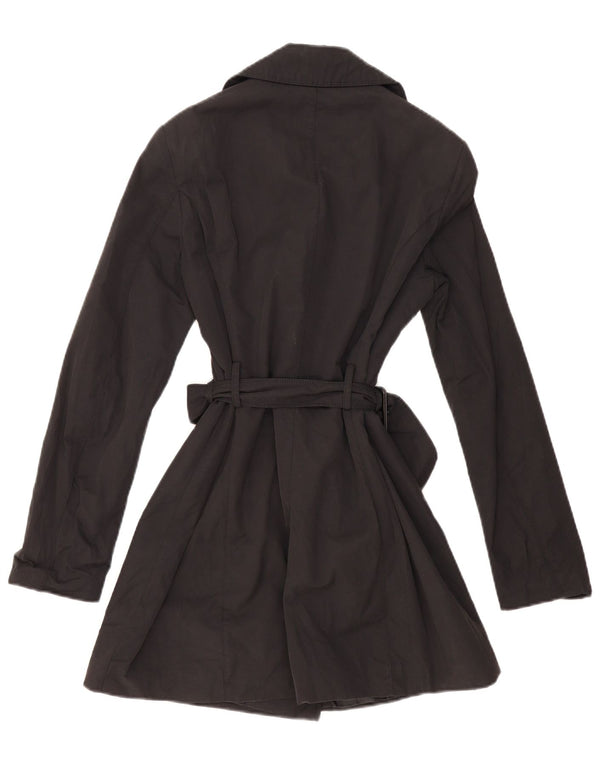 Benetton Gabardina Mujer ES 40 Mediano Algodón Negro