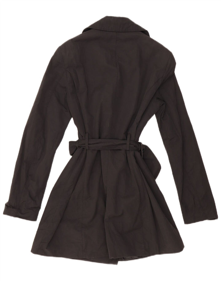 Benetton Gabardina Mujer ES 40 Mediano Algodón Negro