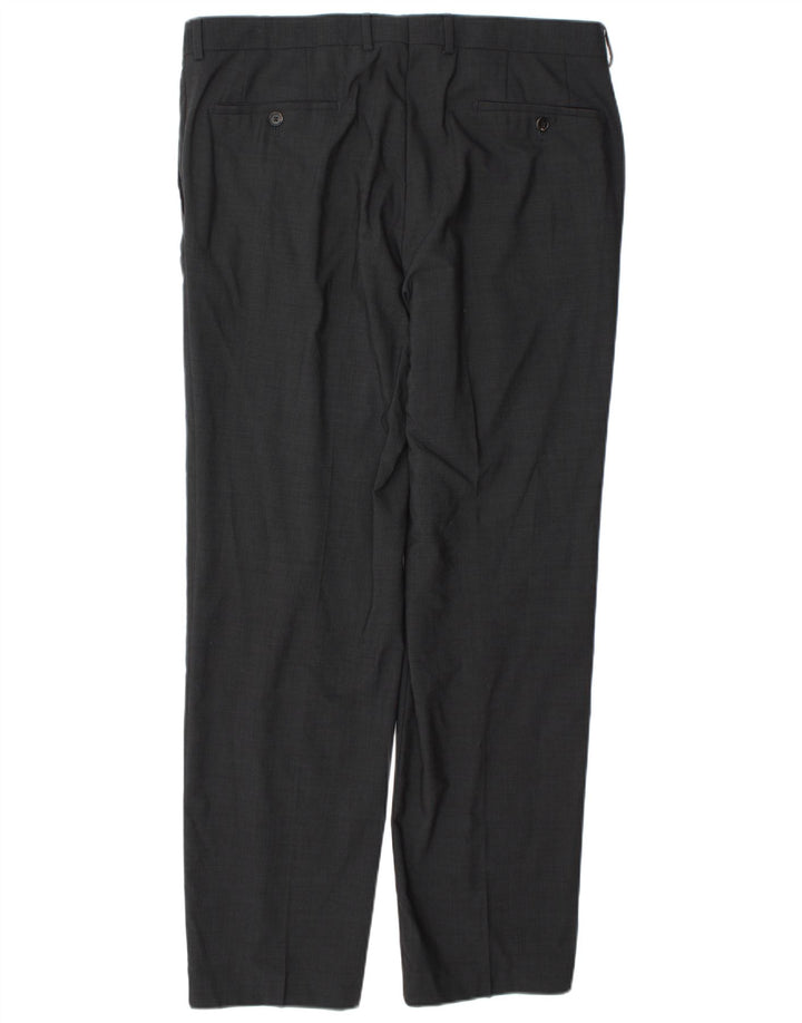 Pantalones de traje rectos Hugo Boss para hombre W38 L34 Gris