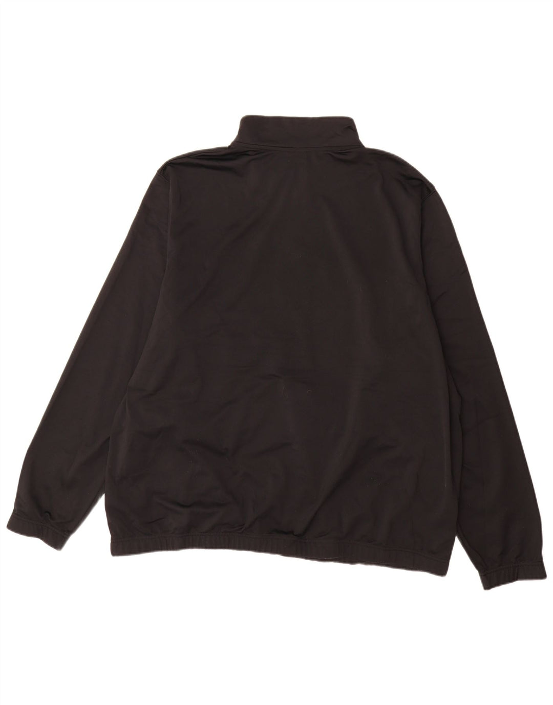 Nike - Sudadera con cuello y cremallera para hombre, talla 3XL, poliéster negro