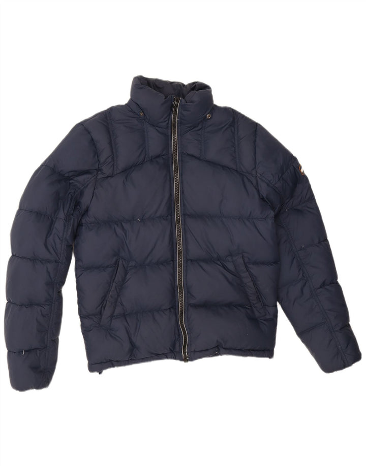 Tommy Hilfiger Chaqueta acolchada para hombre UK 36 Small Poliéster azul marino